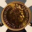 画像2: 【超希少/世界で1枚】 イギリス 2001年 エリザベス2世 1/2ソブリン金貨 NGC MS65DPL (2)