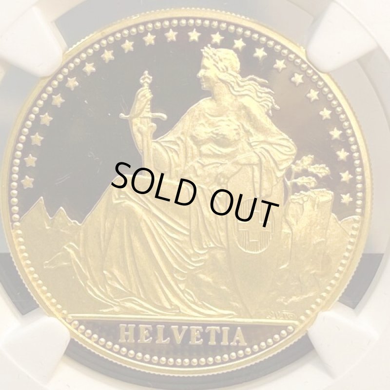 画像1: スイス 1986年 リュトリの誓い金貨 1ウンゼ NGC PF69UC  (1)
