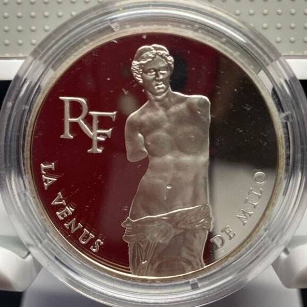 フランス 1993年 ルーブル美術館100周年ミロのビーナス銀貨 100フラン 