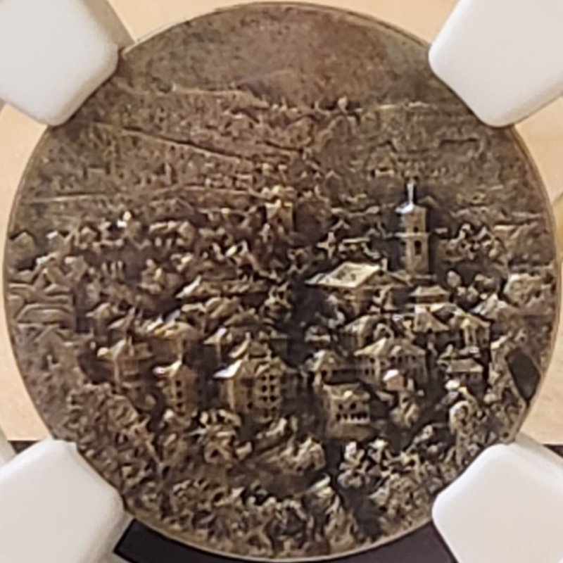 画像1: 1914年_射撃祭_銀メダル_R-75a_レア度R_NGC_MS64_総鑑定枚数5枚_都市景観 (1)