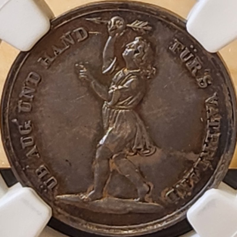画像1: 1852年_射撃祭_銀メダル_R-1936a_レア度H_NGC_AU58_総鑑定枚数5枚 (1)