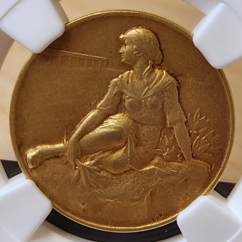 画像1: 1929年_射撃祭_ティチーノ州ペリンゾーナ_金・銀・銅3種メダルセット_金メダル（発行枚数106枚、最高鑑定1枚、総鑑定枚数2枚のみ） (1)