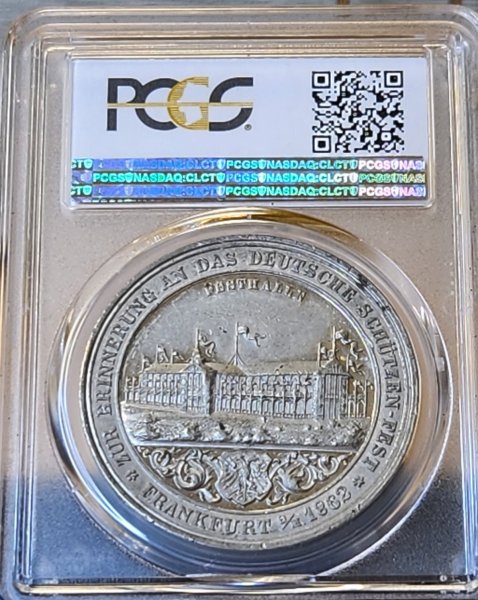 画像4: 1862年_ドイツ_WM_フランクフルト_都市景観_PCGS_SP62_総鑑定枚数3枚のみ (4)