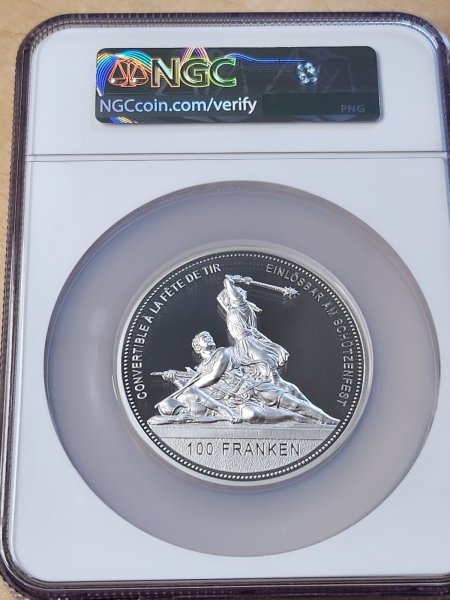 画像4: 2018年_射撃祭_100F_５オンス銀貨(記念貨)_Hab-103_評価S_NGC_PF69UC (4)