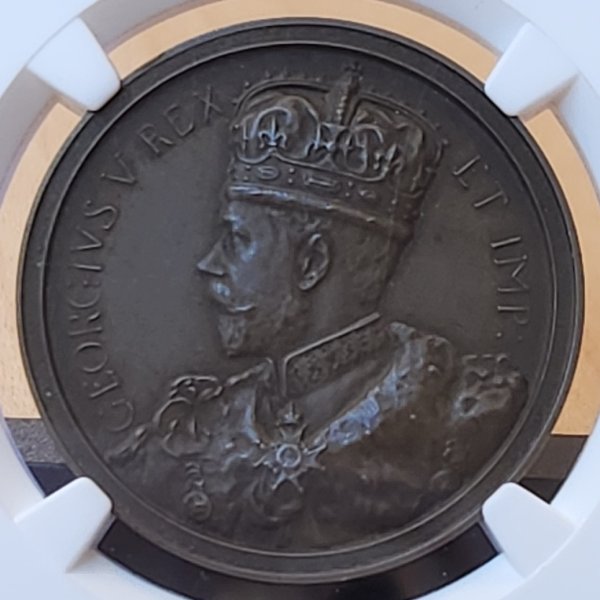 画像1: 1919年_G.Britain_イギリス_第一次世界大戦の終結 _銅メダル_NGC_MS62BN(唯一の最高鑑定品) (1)