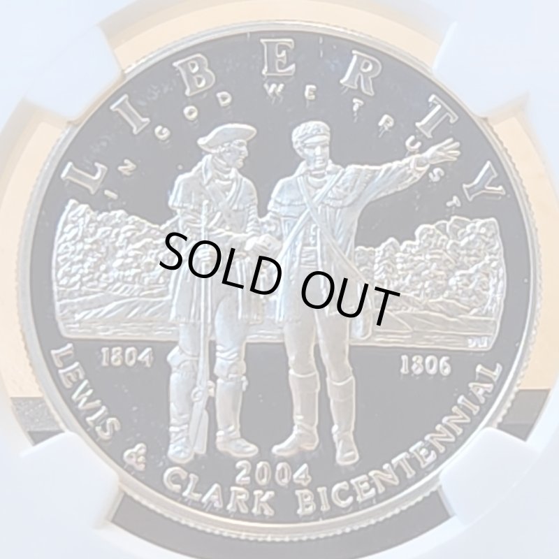 画像1: 2004年_アメリカ_銀貨_1ドル_ルイス&クラーク200周年_NGC_PF69UC (1)