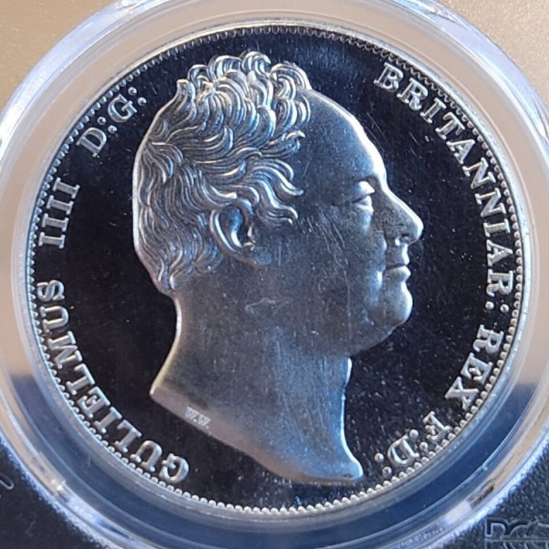 画像1: 1835年_イギリス_銀貨_ウィリアム4世_スリーグレイセス 三美神_ファンタジー_PCGS_PR68DC (1)