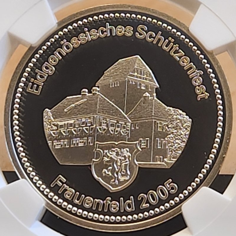 画像1: 2005年_射撃祭(フランクフルト州)_銀メダル_NGC_PF69UC(唯一の最高鑑定) (1)