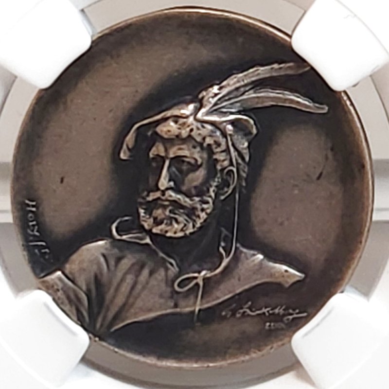 画像1: 1912年_射撃祭_銀メダル_R-1187a_レア度H_NGC_AU DETAILS(総鑑定枚数1枚のみ) (1)