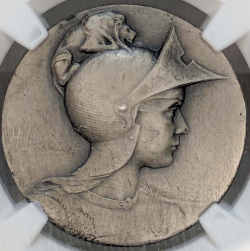 画像1: 1904年_射撃祭_銀メダル_R-1789a_レア度H_NGC_MS62(準最高鑑定)_総鑑定枚数6枚 (1)
