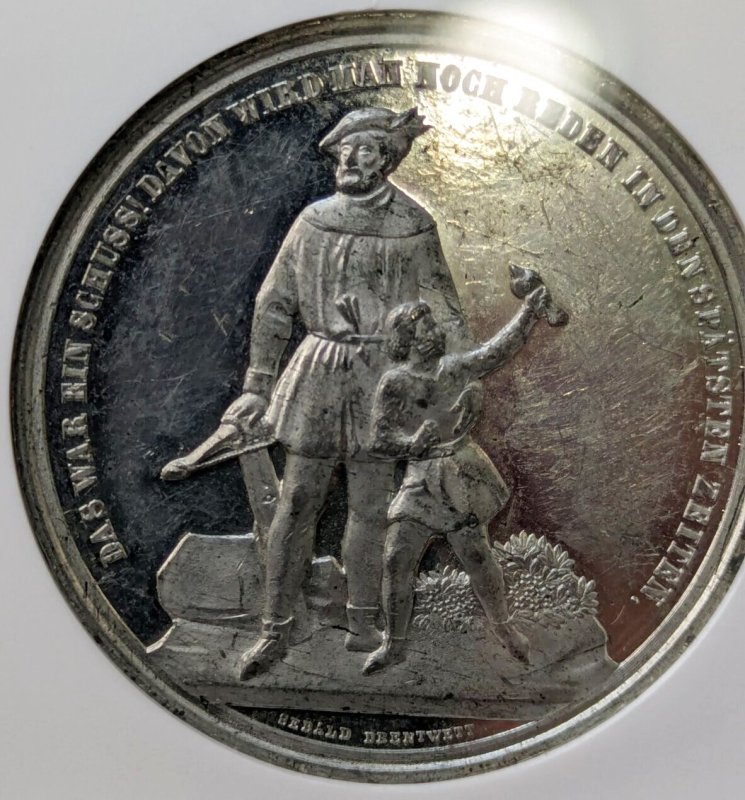 画像1: 1859年_射撃祭_WM(ホワイトメタル)_R-1724d_レア度R_NGC_MS61(最高鑑定)_総鑑定枚数5枚 (1)